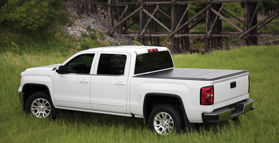 LOMAX Hard Tri Fold Tonneau Cover Folding Truck Bed Cover