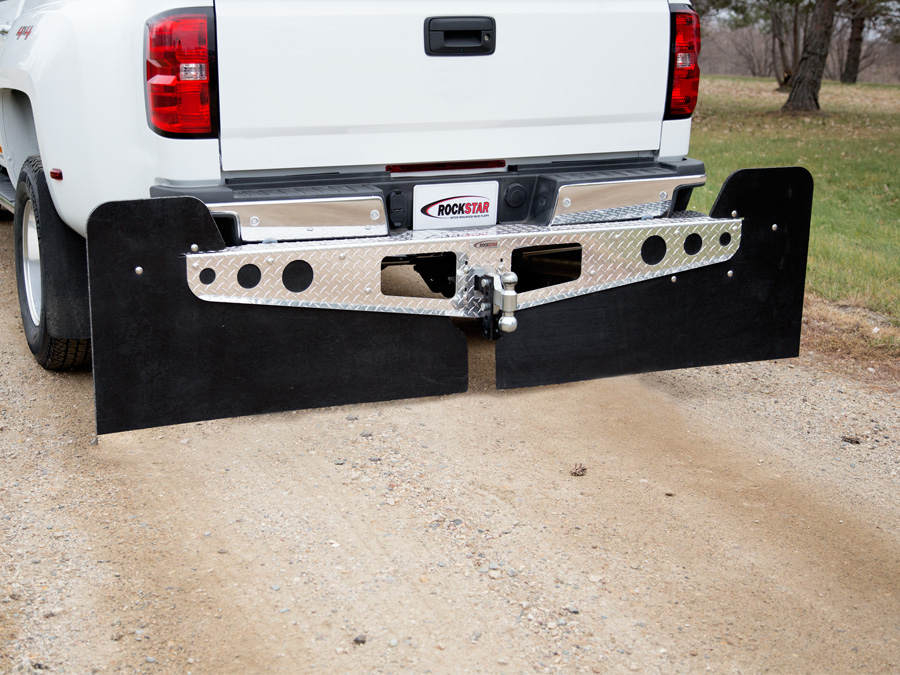 ROCKSTAR Hitch Mounted Mud Flaps Best Fit Truck Mud Flaps