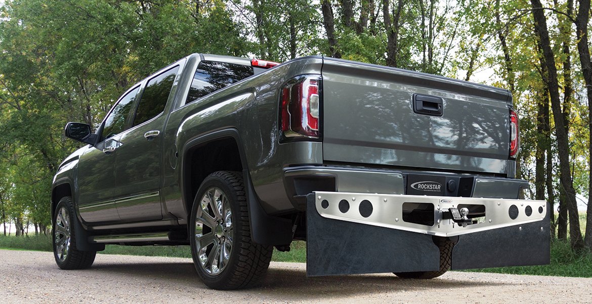 ROCKSTAR Hitch Mounted Mud Flaps Best Fit Truck Mud Flaps