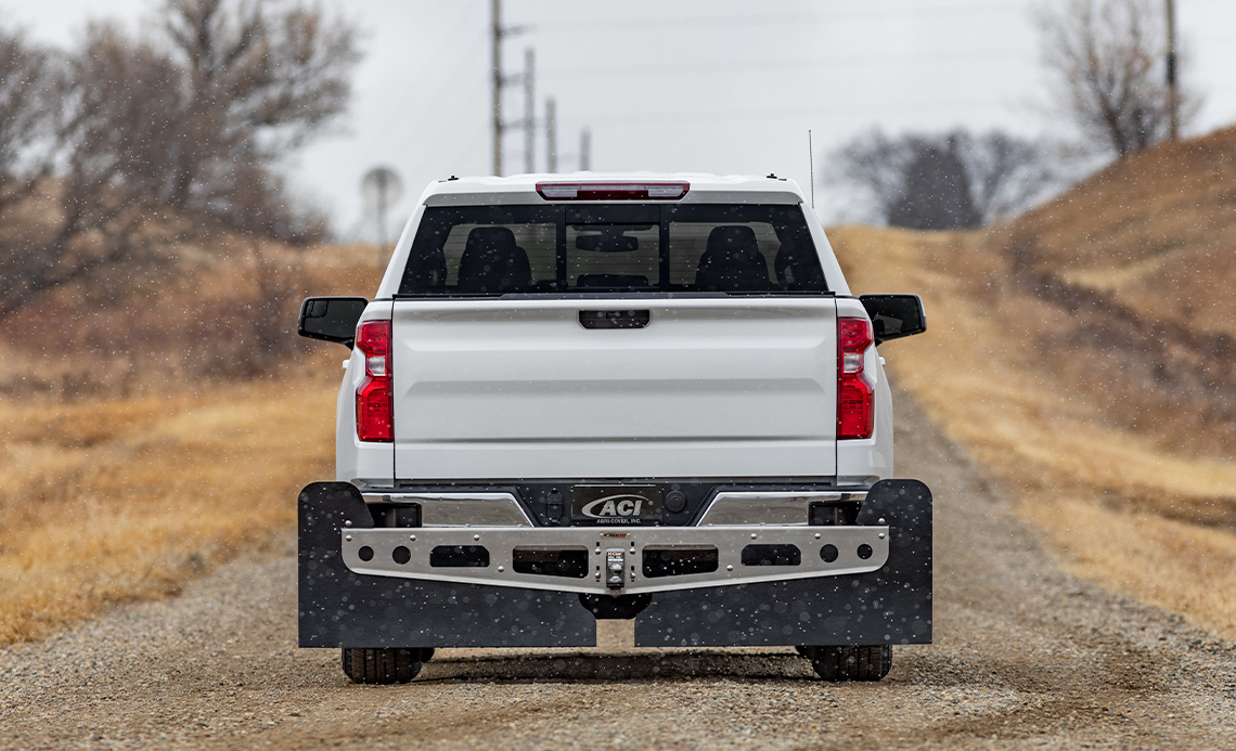 ROCKSTAR Hitch Mounted Mud Flaps | Best Fit Truck Mud Flaps