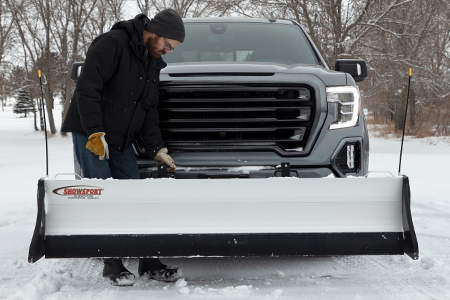 Transporting Snow Plow